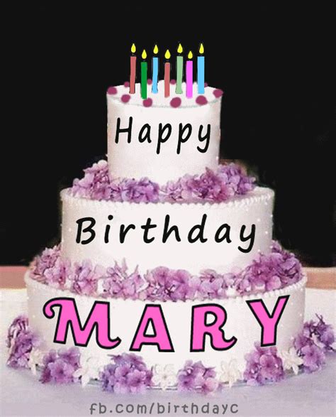 happy birthday mary gif